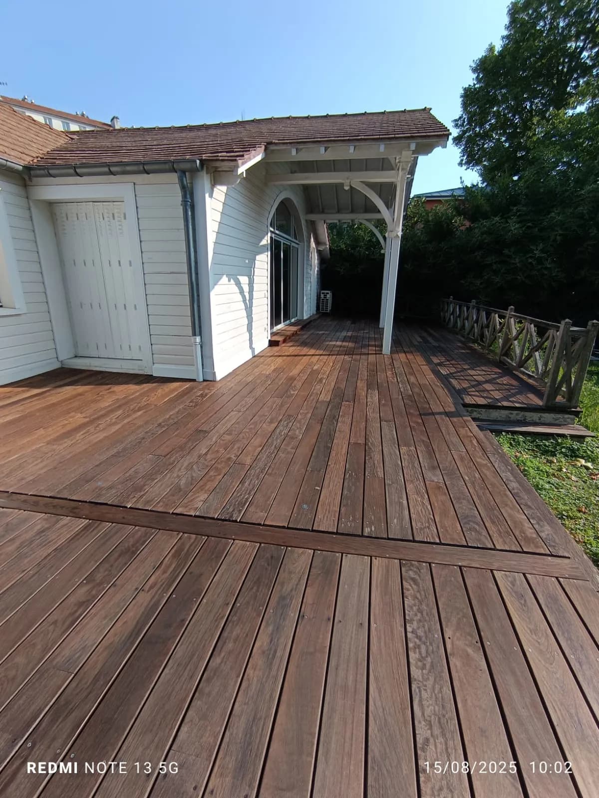 Terrasse en bois IPé rénovée — menuisier à Chatou (78)